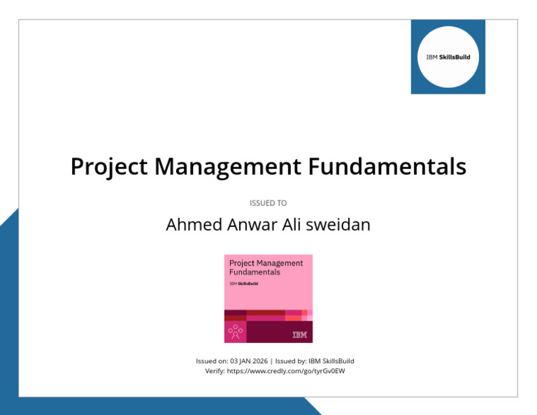 Project Management Fundamentals IBM Certificate | PDF