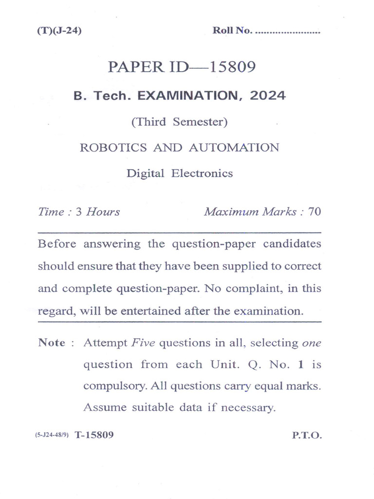2023 Digital Electronics | PDF