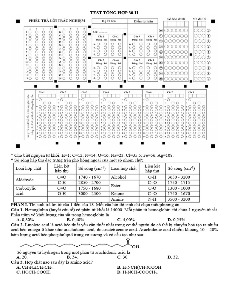 Test T NG H P 30.11 | PDF