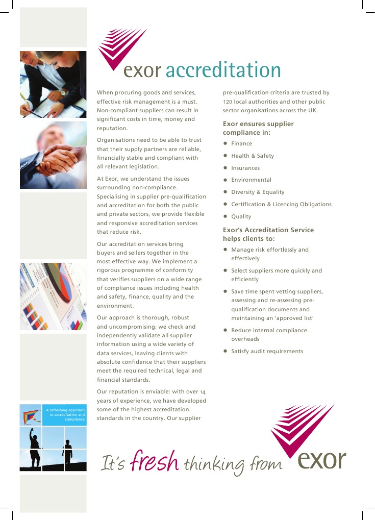 Exor Accreditation and Compliance Solutions | PDF | Supply Chain ...