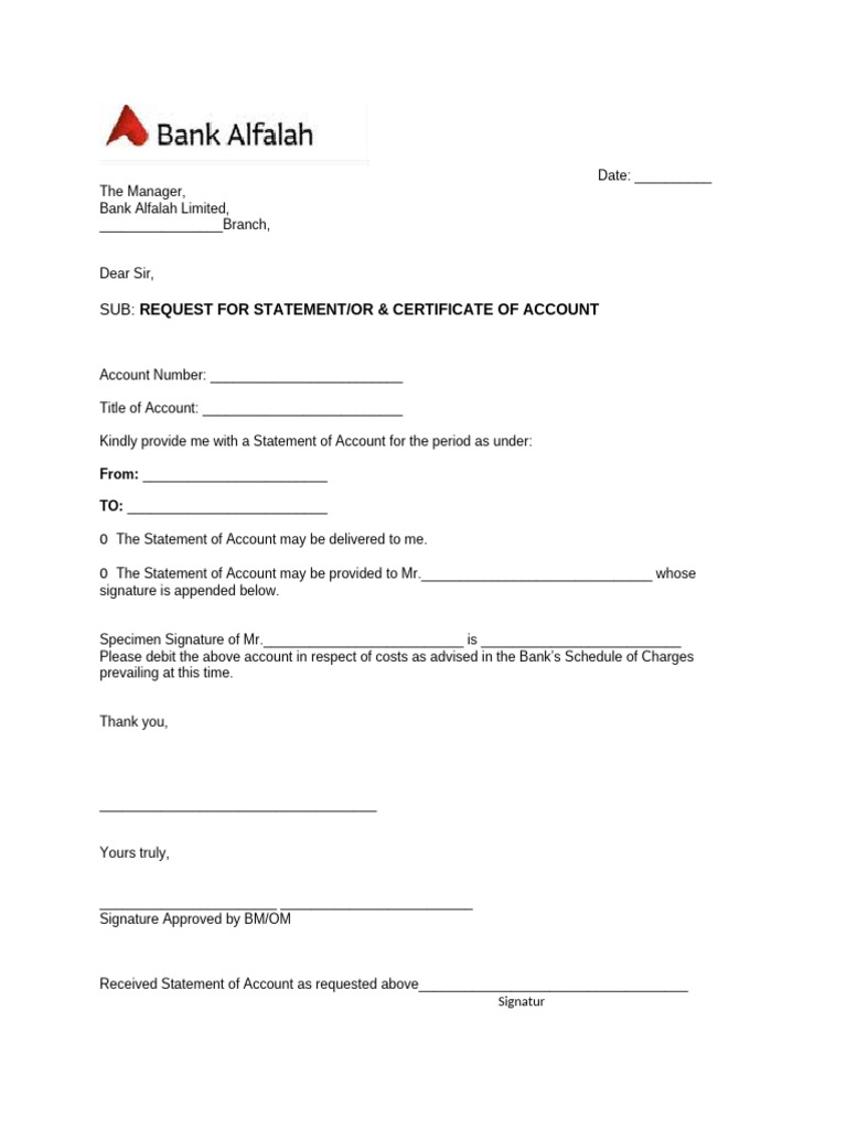 Statement Req New Format | PDF