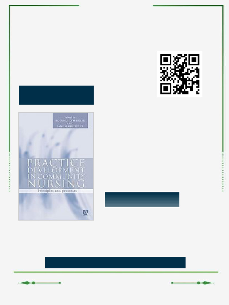 Practice development in community nursing principles and processes 1st ...
