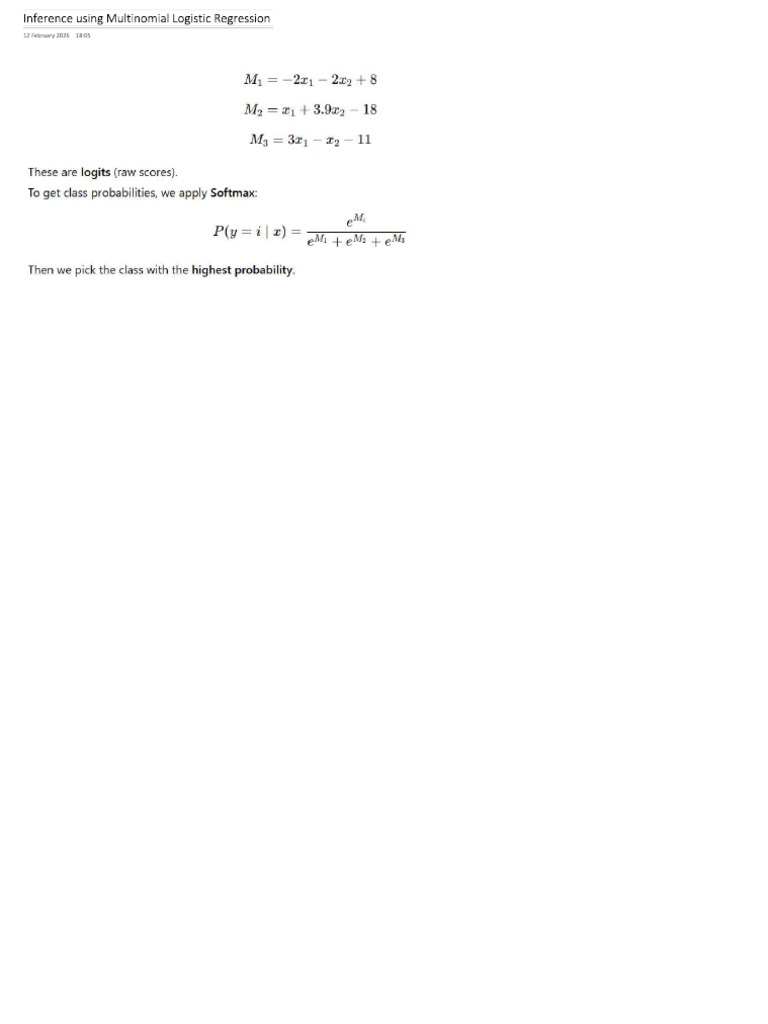 Inference Using Multinomial Logistic Regression | PDF