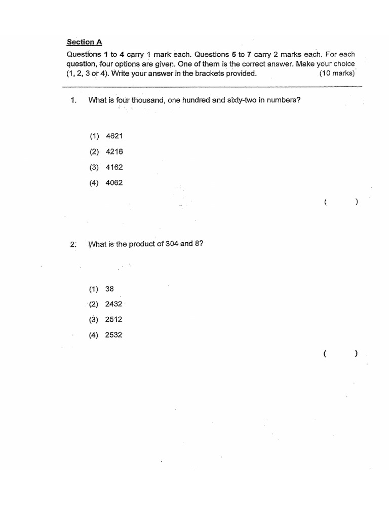 P3 Math EOY Paper Set 2 and Extra Revision | PDF