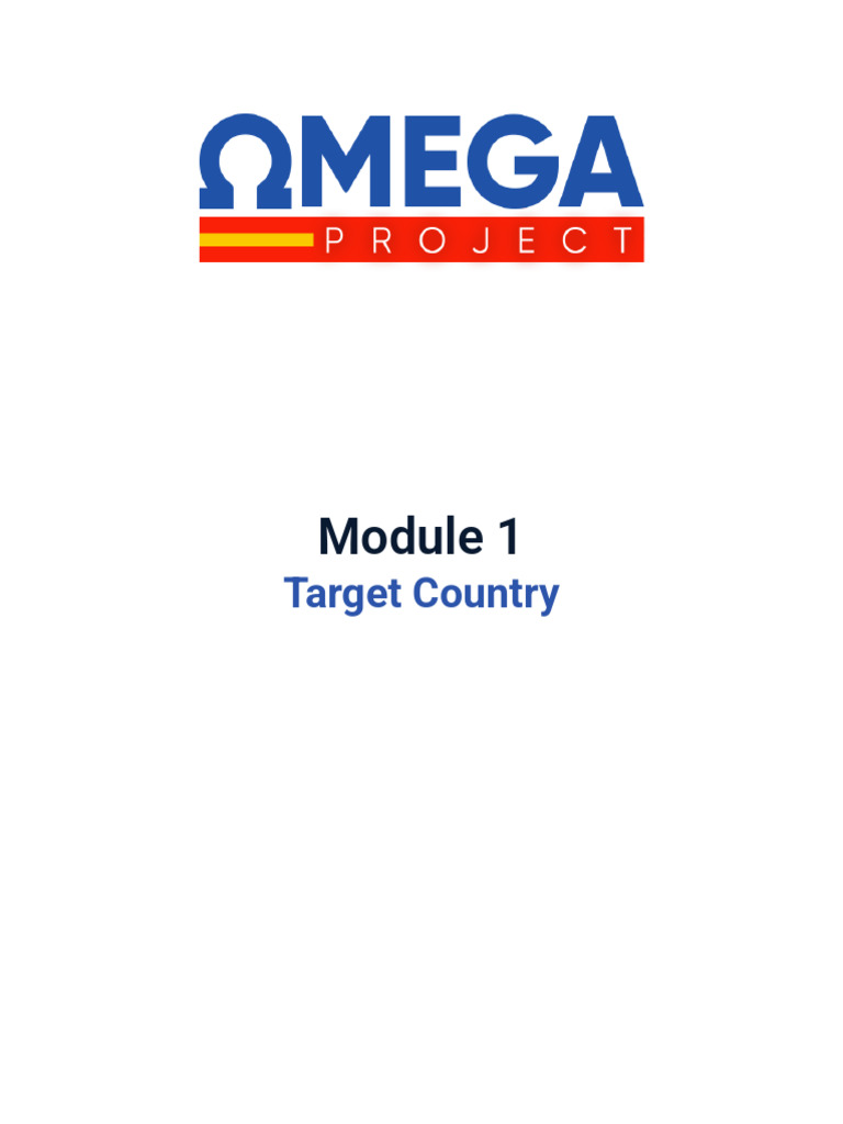 Module 1 - Target County | PDF | Economies