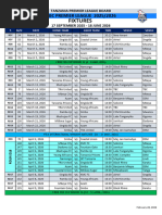 NBC Premier League Fixtures 2025/26 | PDF | Tanzania | Association ...