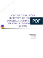 A SATELLITE NETWORK ARCHITECTURE FOR A MEO CONSTELLATION IN A GLOBAL PERSONAL COMMUNICATION SYSTEM