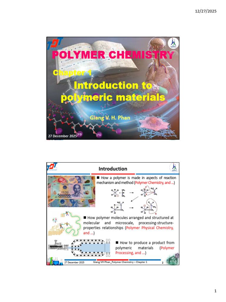 Chapter 1 - Introduction To Polymer Materials | PDF | Polymers ...