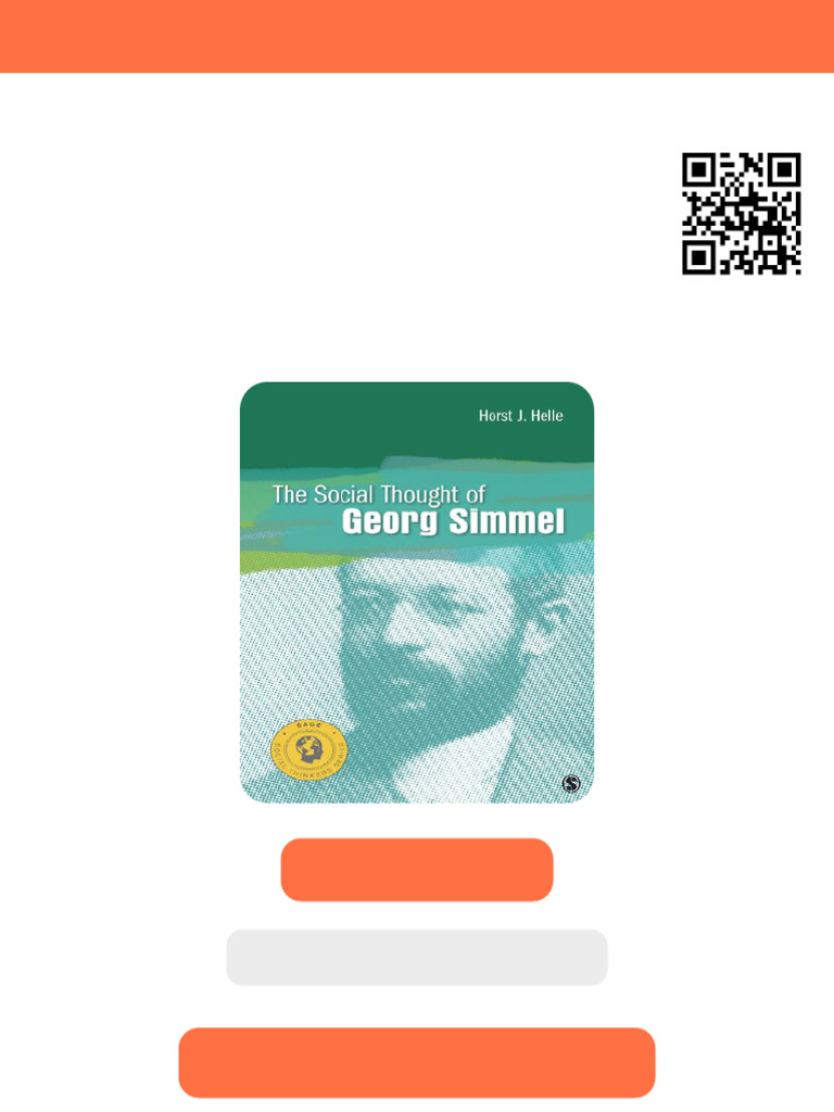 The Social Thought of Georg Simmel 1st Edition Horst J. Helle Ebook ...