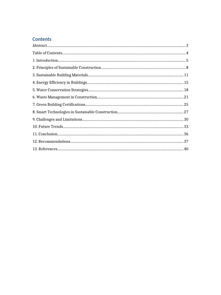 Sustainable Construction Practices Report | PDF | Environmental ...