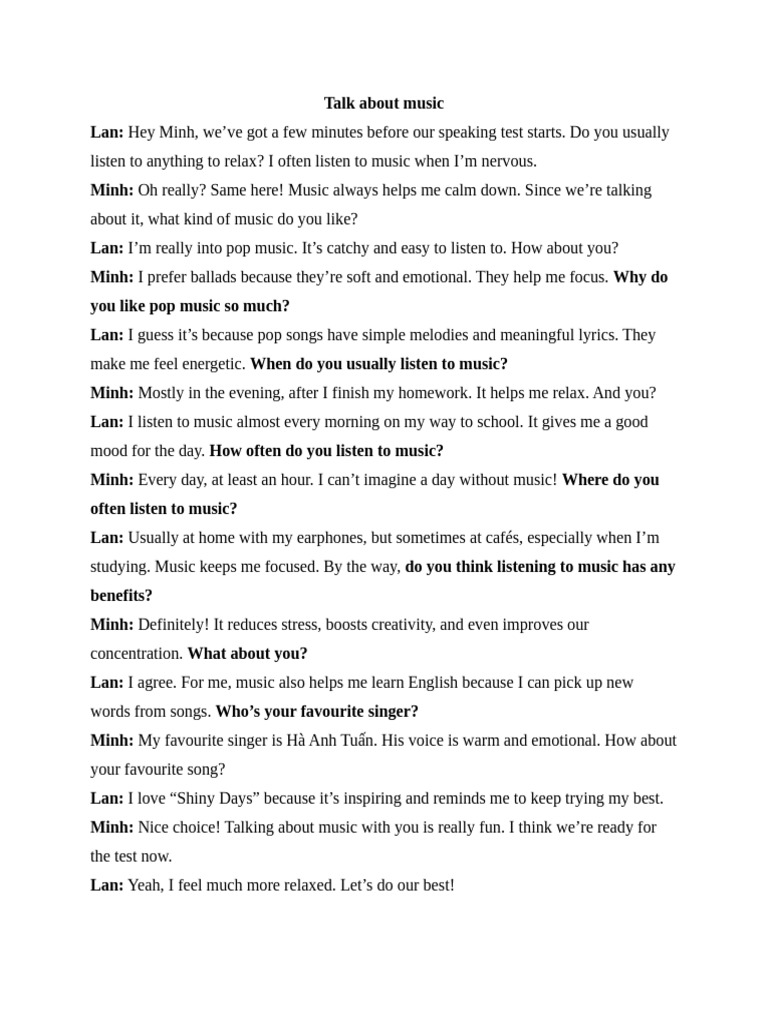 Speaking Topics For Grade 10 Students | PDF | Psychology
