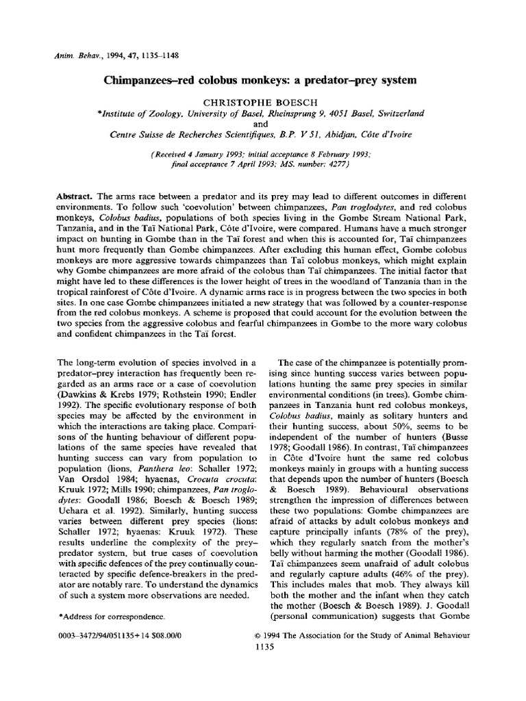 Colobus | PDF