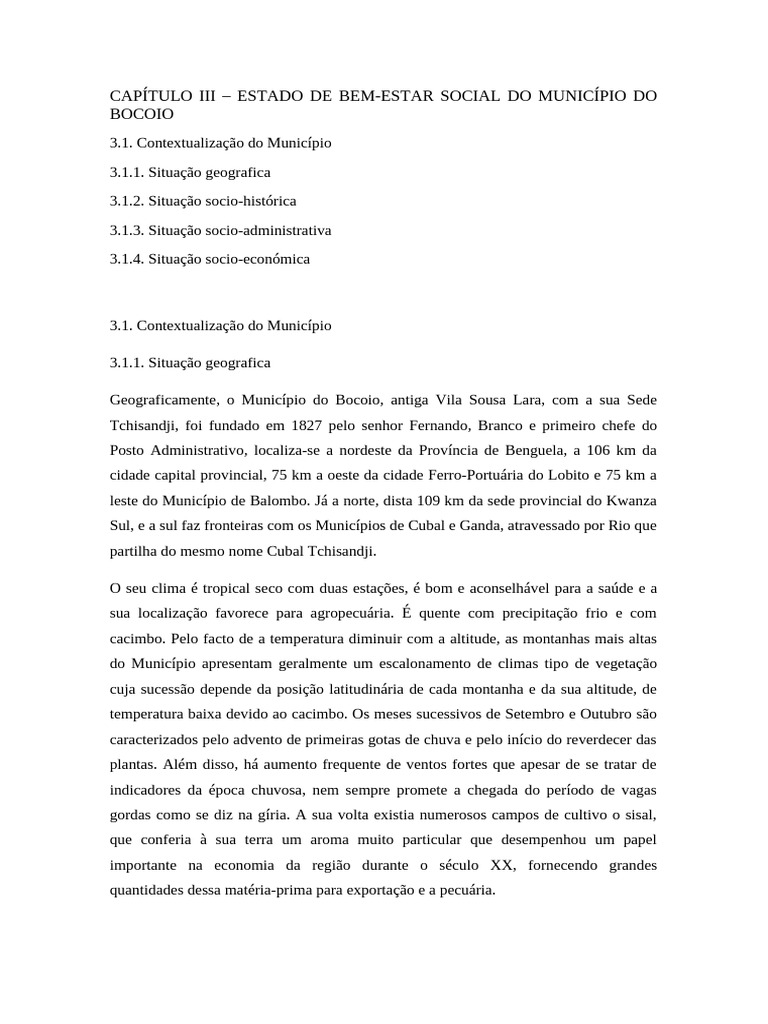 Geografia Do Bocoio | PDF