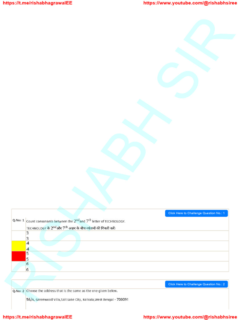 SSC JE Reasoning Set 7 Solution Rishabh Sir | PDF | Linguistic ...