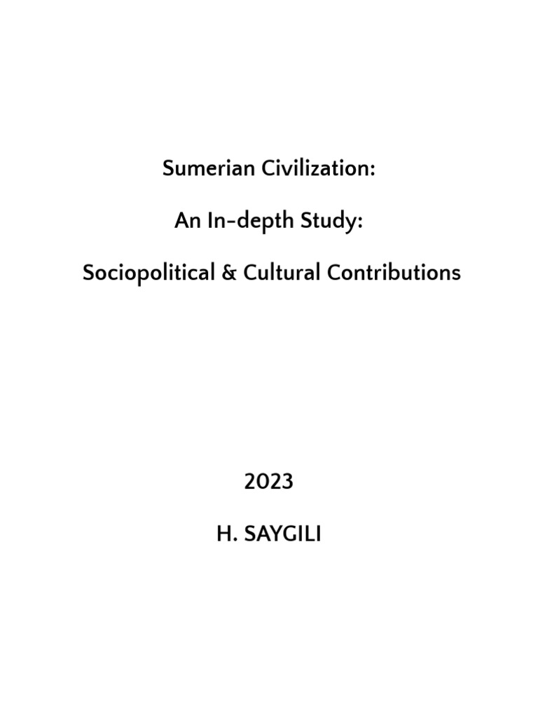 Sumerian Civilization An in Depth Study | PDF | Deities | Sumer