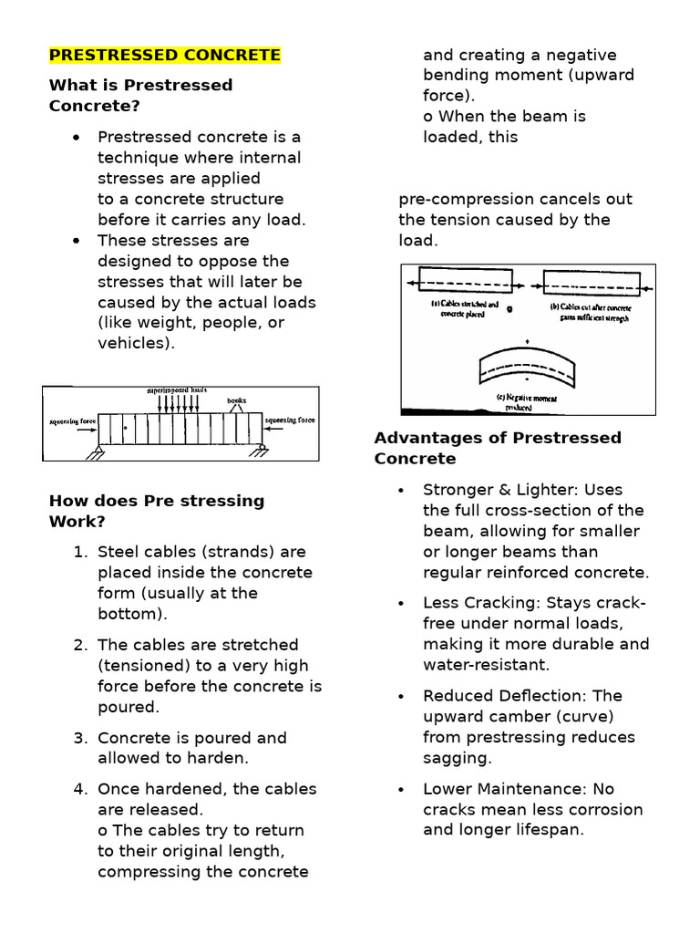 Prestressed Concrete Notes | PDF | Prestressed Concrete | Beam (Structure)