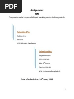 Corporate Social Responsibility of Banking Sector in Bangladesh