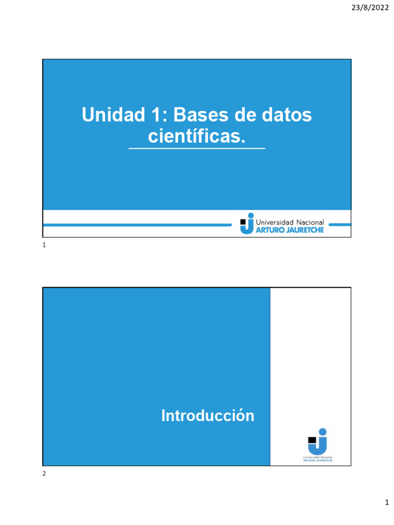 Clase 1 - Bases de Datos Cientificas | PDF | Comunicación académica ...