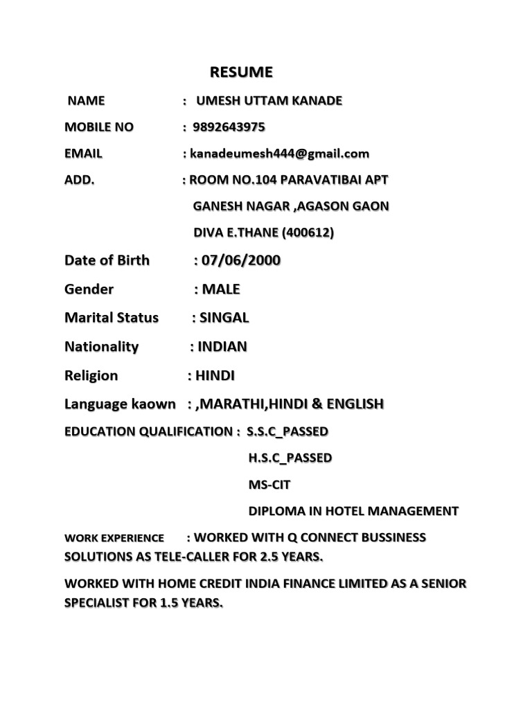 Umesh | PDF