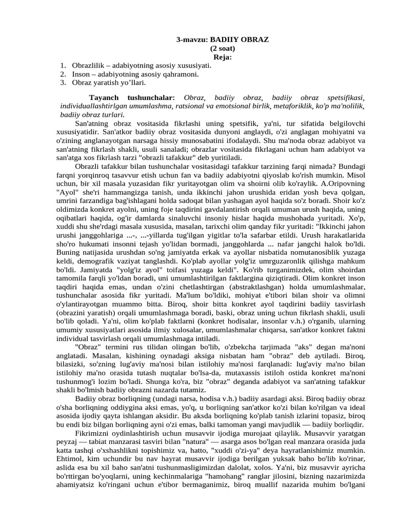 3-mavzu | PDF