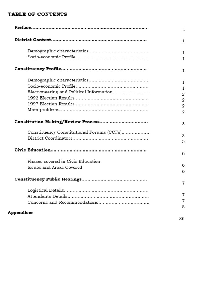 Mt. Elgon Constituency COMPLETE | PDF | Citizenship | Elections