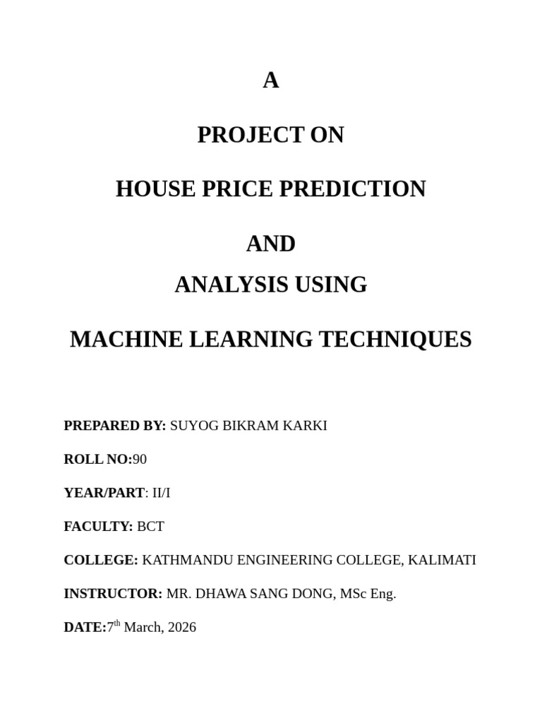 House Price Prediction and Analysis Using Machine Learning Techniques ...