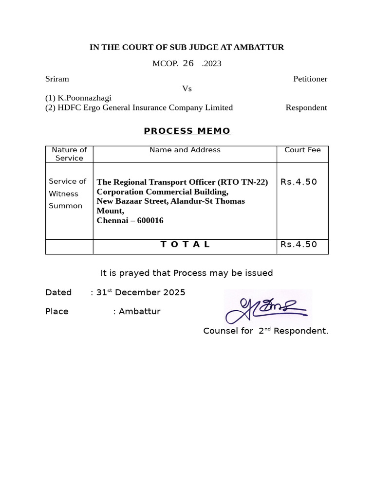Batta Process Memo | PDF