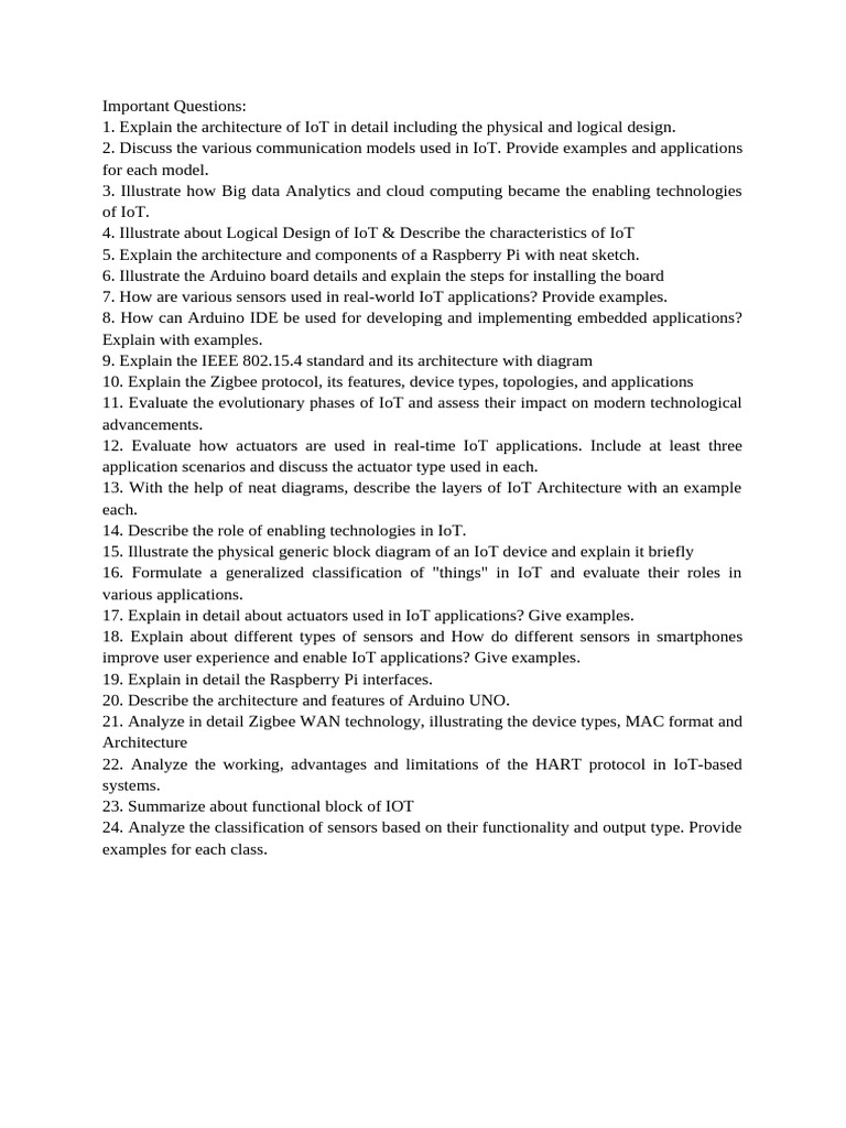 Important Questions | PDF