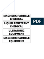 Magnetic Particle Chemical Liquid Penetrant Chemical Ultrasonic Equipment Magnetic Particle Equipment