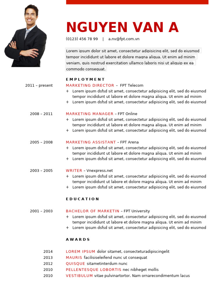FPT CV 10 | PDF