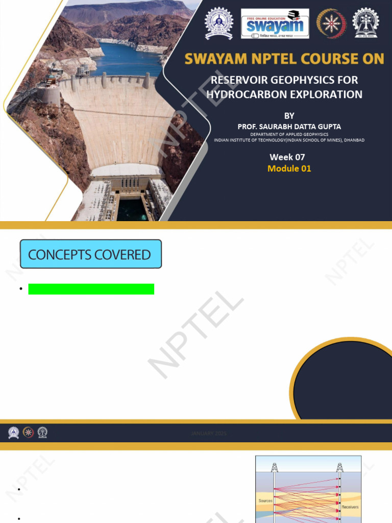 Week7 NPTEL | PDF | Reflection Seismology | Petroleum Reservoir