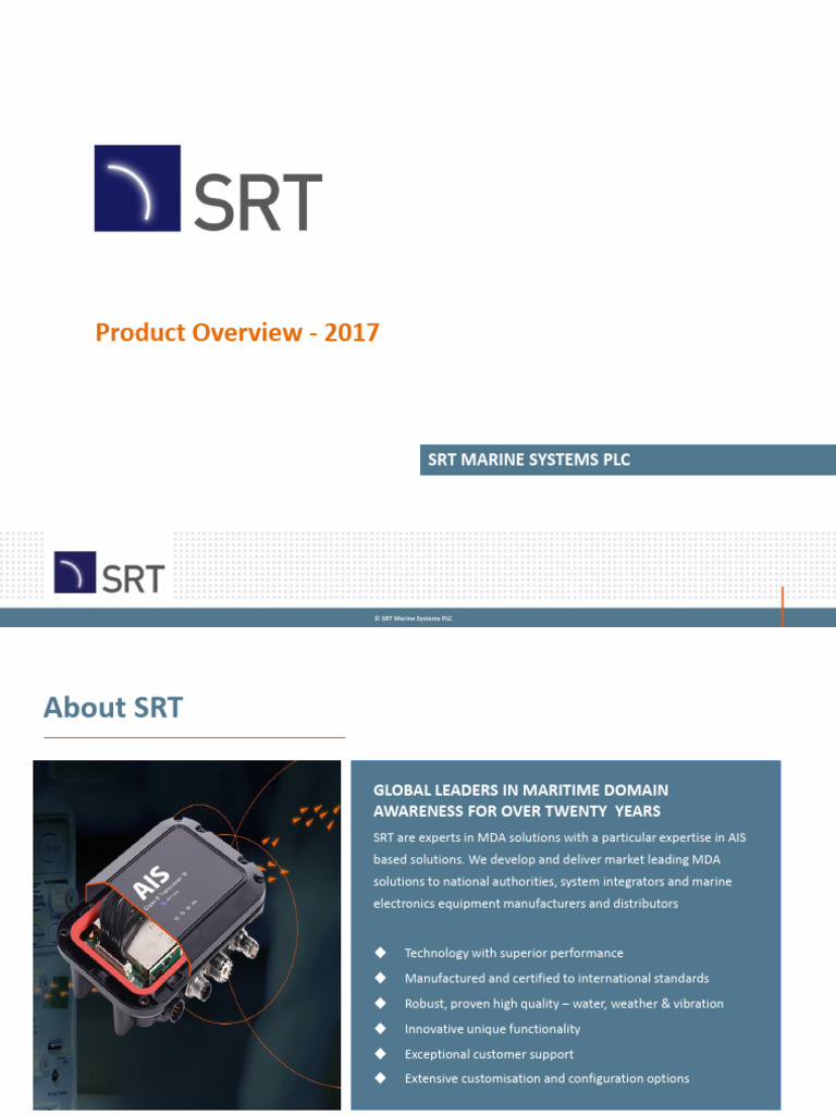 SRT Product Overview 2017 | PDF | Information And Communications ...