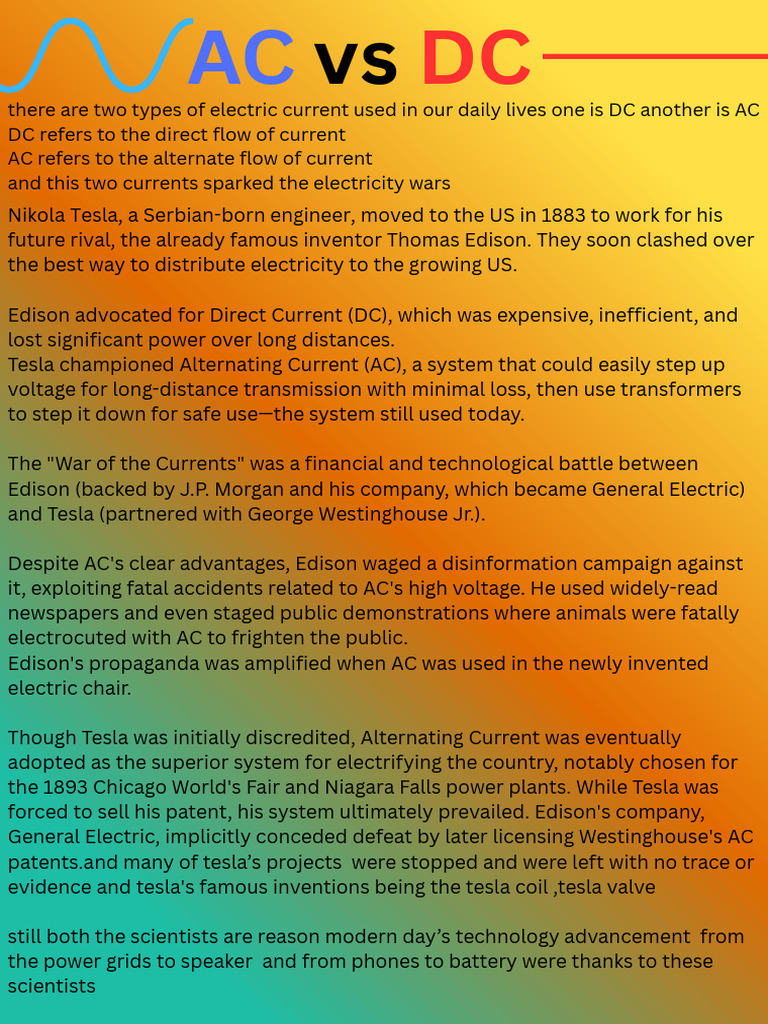 ACvs DC | PDF