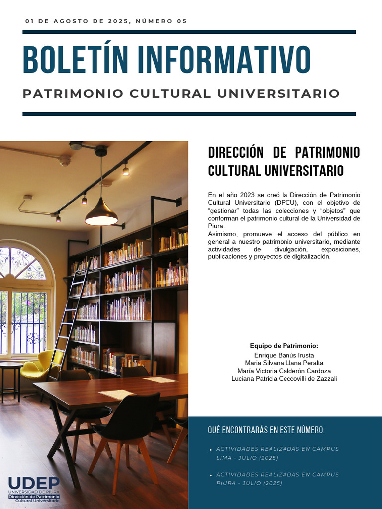Boletín Informativo DPCU - Número 5 | PDF