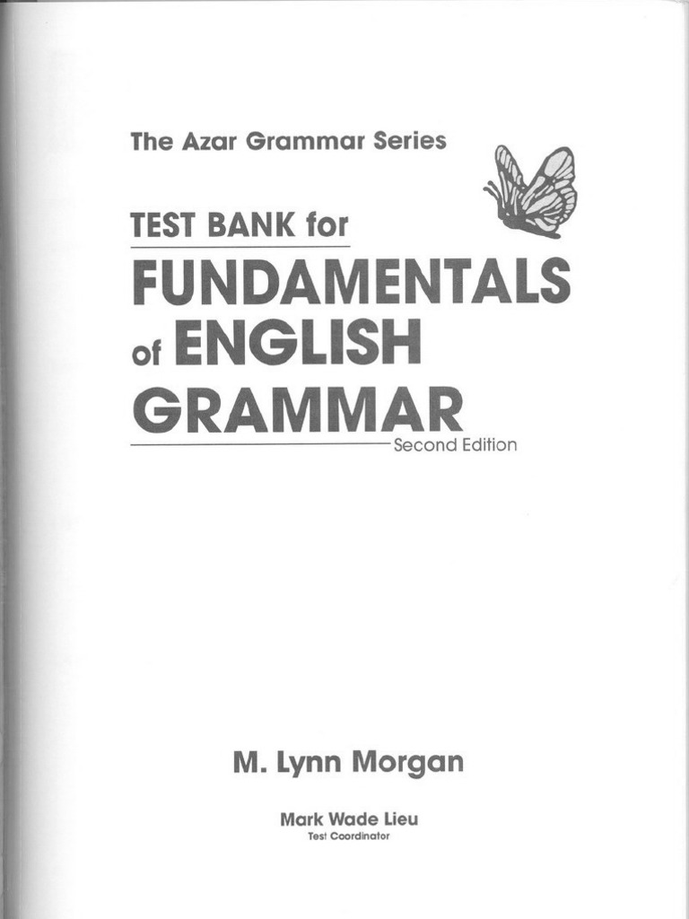 Test Bank For Fundamentals of English Grammar | PDF