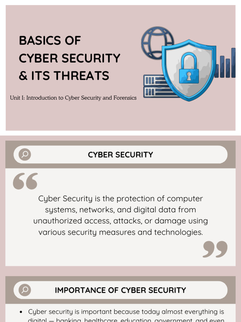 Introduction To Cyber Security and Forensics | PDF | Security ...