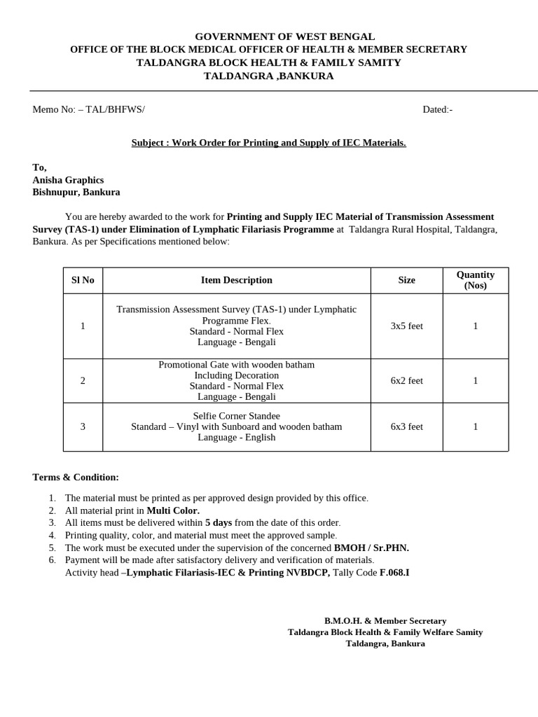 Work Order Safe TAS | PDF