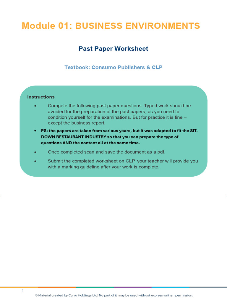 2026 BSTD 12ieb m01 Worksheet | PDF | Economic Growth | Swot Analysis