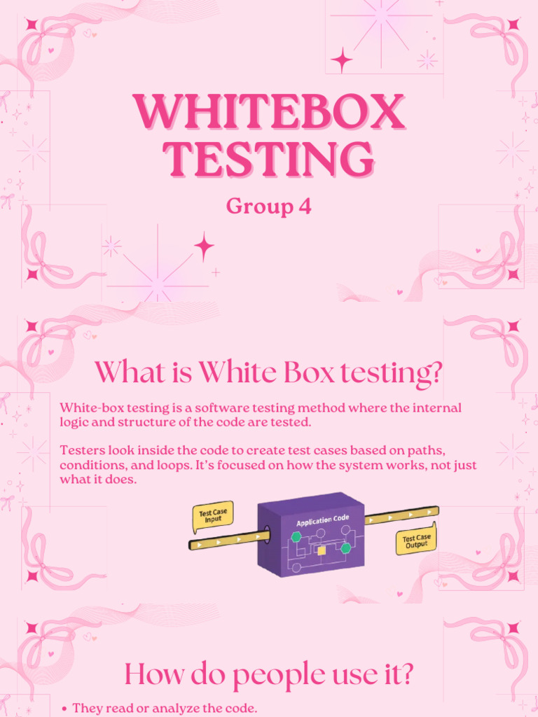 White Box Testing Presentation | PDF | Software Testing | Information ...