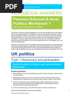 Edexcel A Level Politics Paper 1 Guide | PDF | Opinion Poll | Elections