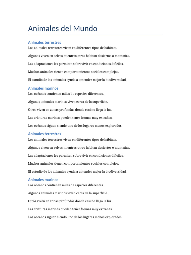 Documento Random 2 | PDF | Habitat | Desierto