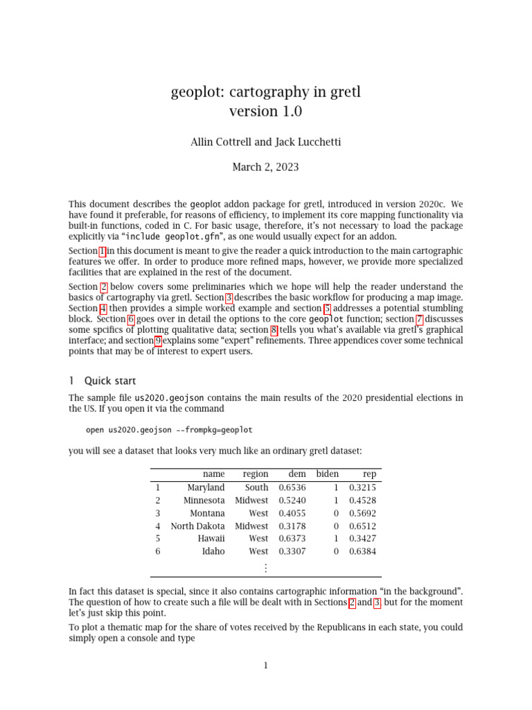 Geoplot | PDF | Computing