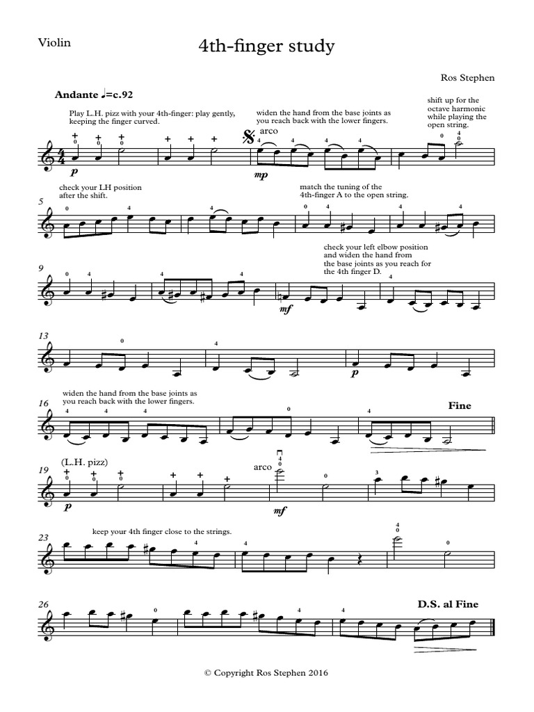 4th Finger Study | PDF
