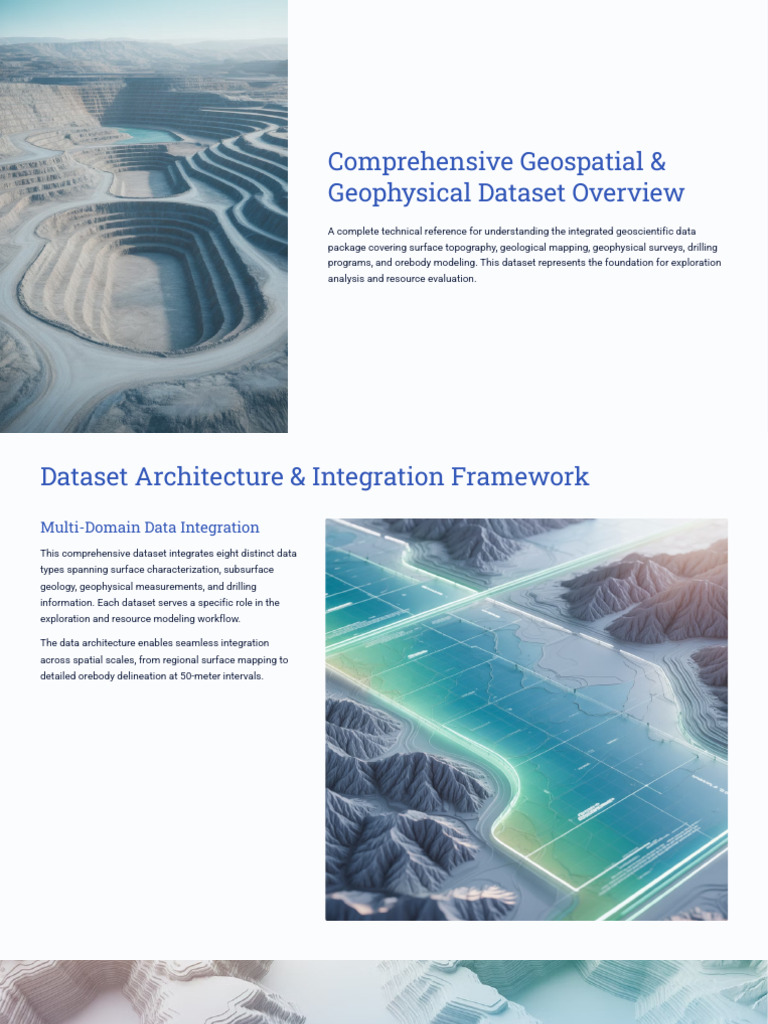 Comprehensive Geospatial and Geophysical Dataset Overview | PDF ...