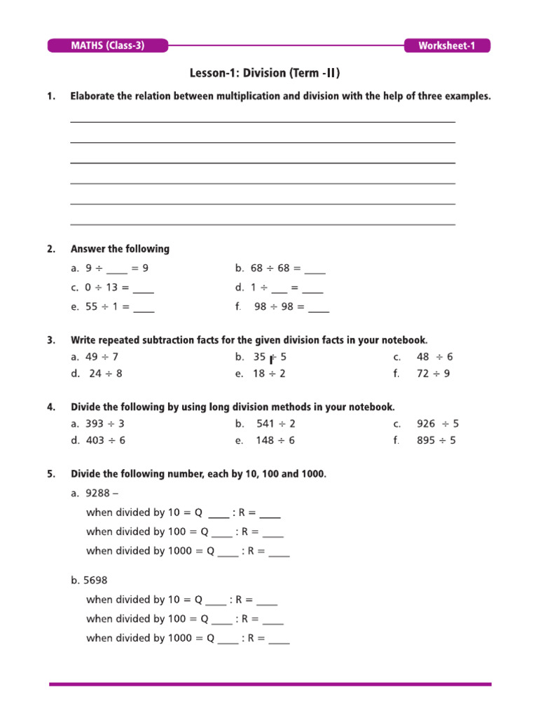 Worksheet 1 | PDF