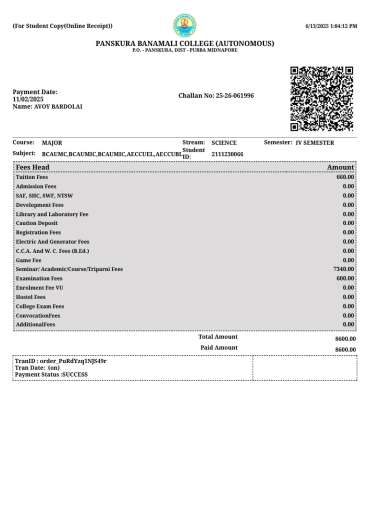 FeesVoucher Aspx | PDF | Higher Education | Academia