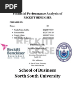 Financial Performance Analysis of Reckitt Benckiser