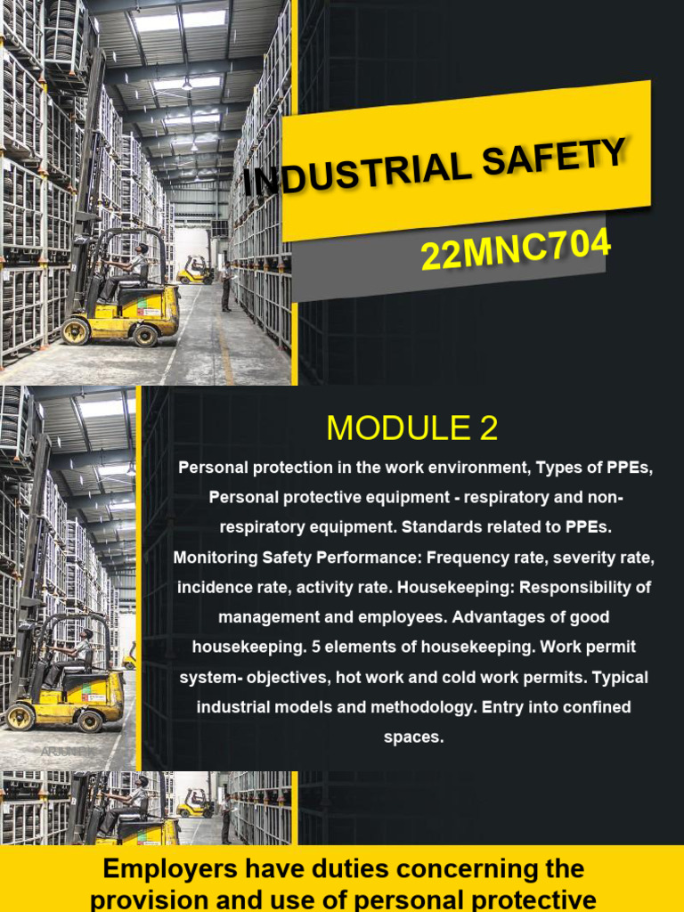 Industrial Safety Module2 | PDF | Personal Protective Equipment | Workplace