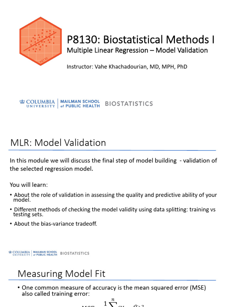 Module 22 MLR Validation | PDF | Mean Squared Error | Cross Validation ...