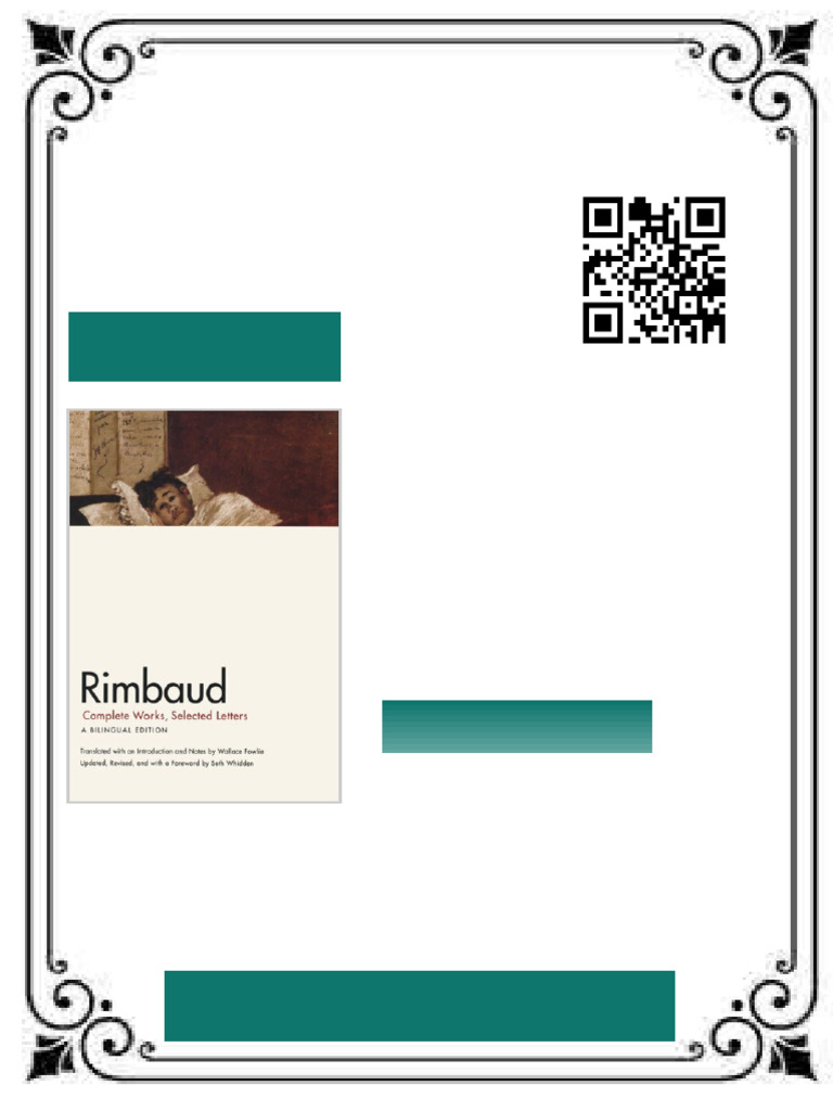 Rimbaud Complete Works Selected Letters A Bilingual Edition Arthur ...
